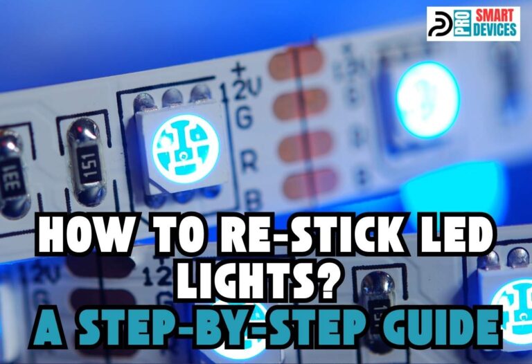 How to Re-stick LED Lights